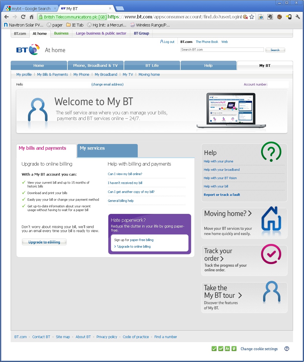 Cannot Set Up/amend A Direct Debit Using My BT - BT Community